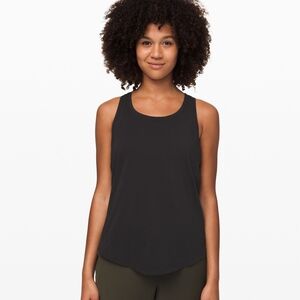 Like New Lululemon Love Tank *Pleated* Top Black Size 6